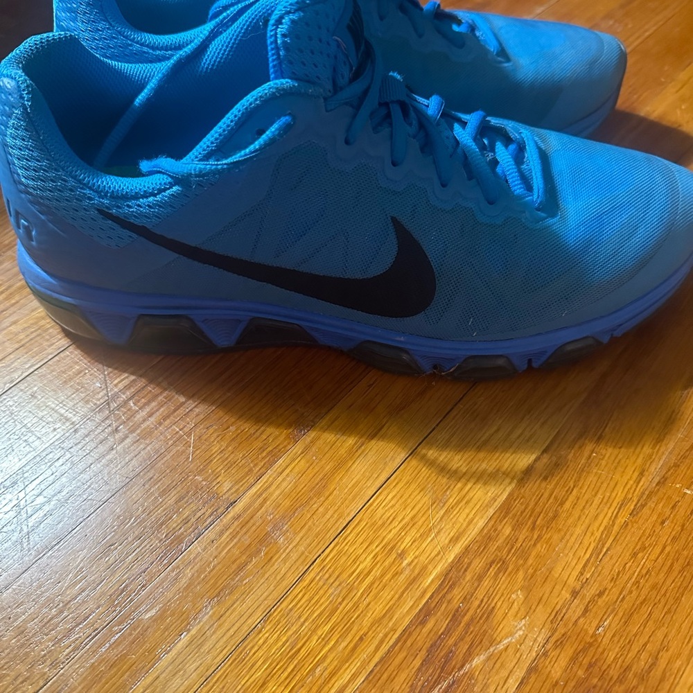 Nike Blue Running Shoes with Black Logo